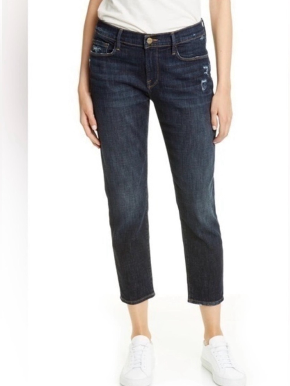 FRAME Le Garcon Crop Boyfriend Jeans